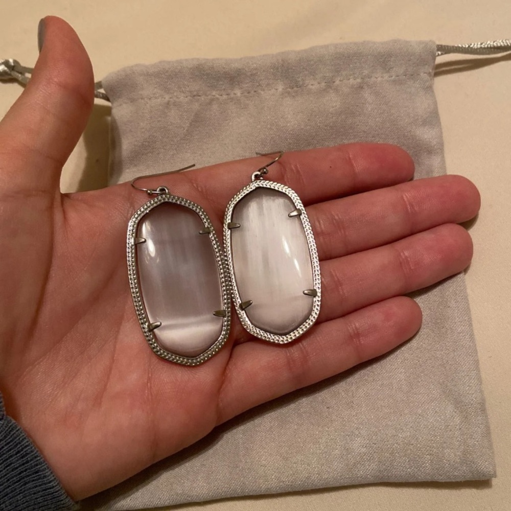 Slate Cats Eye Danielle Earrings